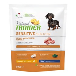 NATURAL TRAINER SENSITIVE MAIALE NO GLUTEN SMALL TOY 800 GR