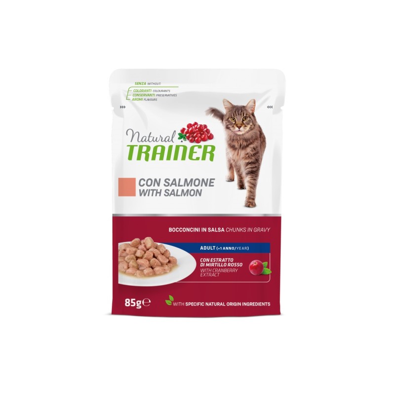 NATURAL TRAINER CAT ADULT SALMONE 85 GR
