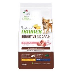 NATURAL TRAINER SENSITIVE MAIALE NO GRAIN SMALL TOY 800 GR