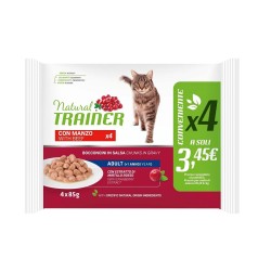 NATURAL TRAINER CAT ADULT MANZO BOCCONCINI 4X85 GR