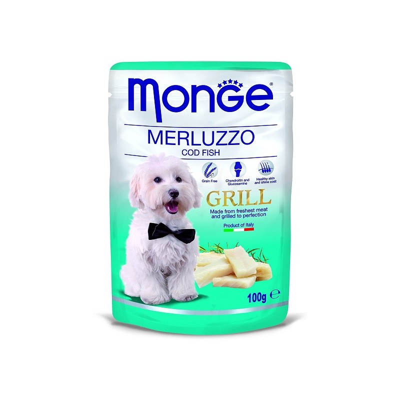 MONGE GRILL BUSTE CANE MERLUZZO 100 GR