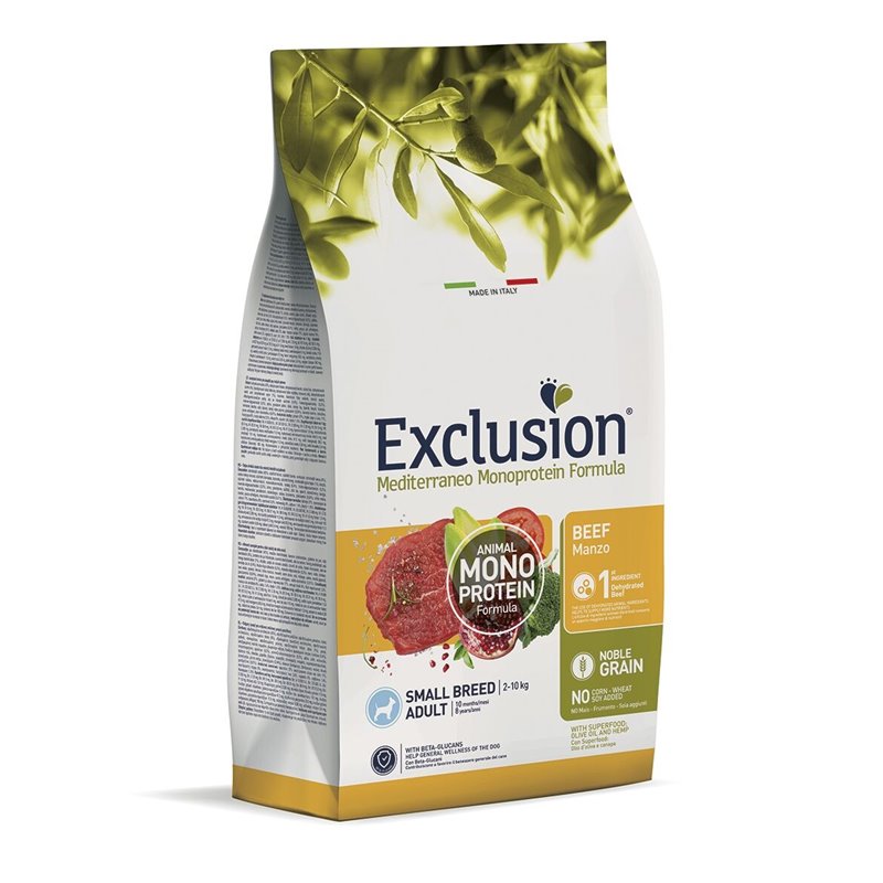 EXCLUSION MEDITERRANEO ADULT MANZO SMALL BREED 2 KG