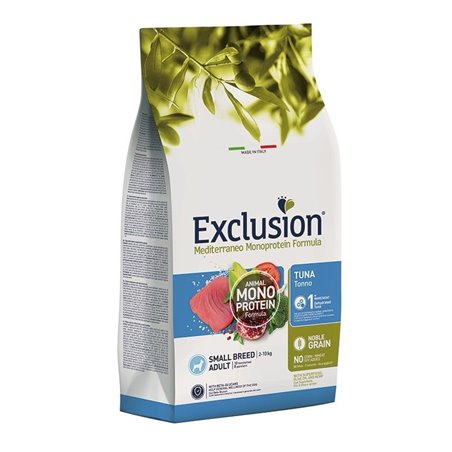 EXCLUSION MEDITERRANEO ADULT TONNO SMALL BREED 2 KG