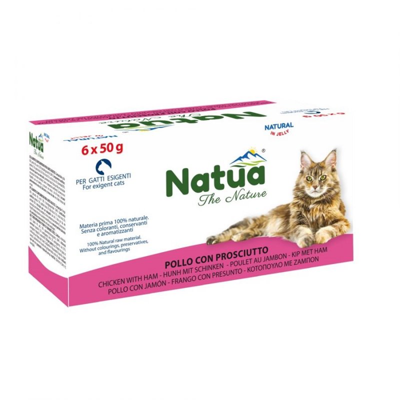 NATUA CAT POLLO CON PROSCIUTTO 6 X 50 GR