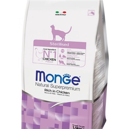 MONGE CAT STERILISED POLLO 1,5 KG 