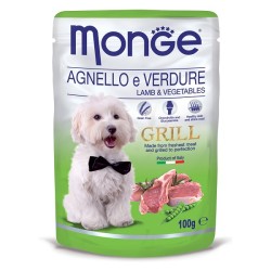 MONGE GRILL BUSTE AGNELLO E VERD. 100 GR 