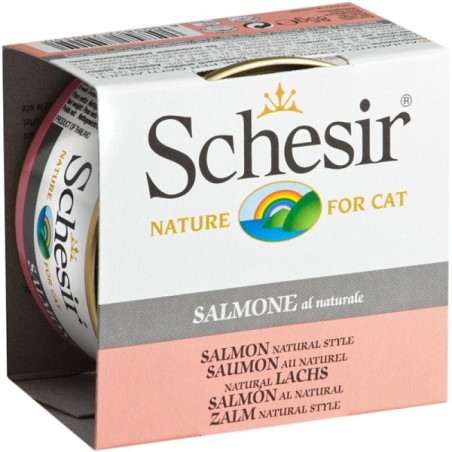 SCHESIR CAT SALMONE AL NATURALE  85 GR 