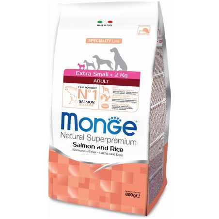 MONGE EXTRA SMALL ADULT SALMONE 800 GR 