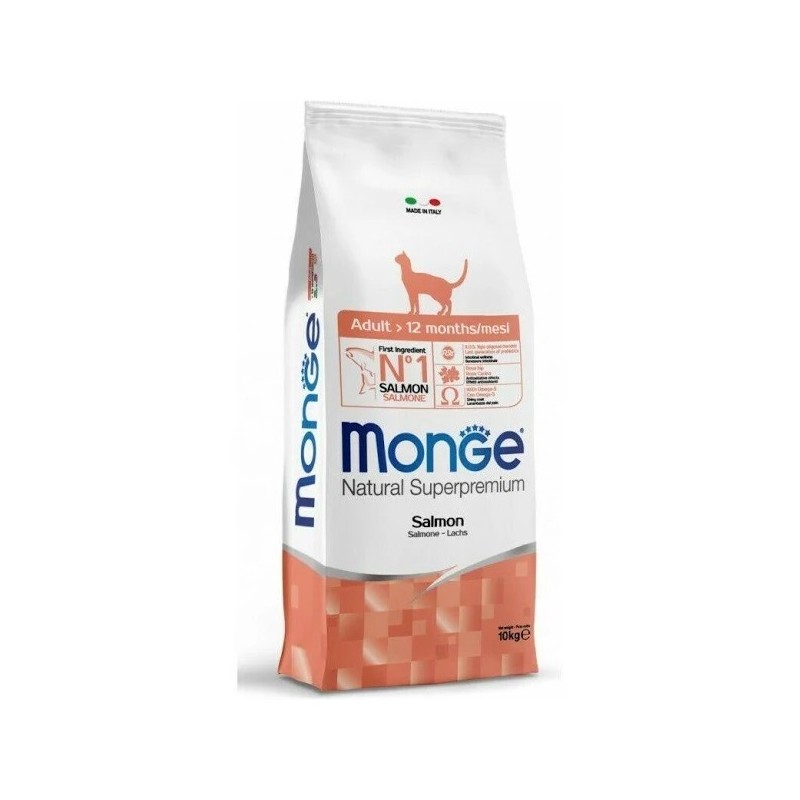 MONGE CAT ADULT MONOPROTEICO AL SALMONE 10 KG