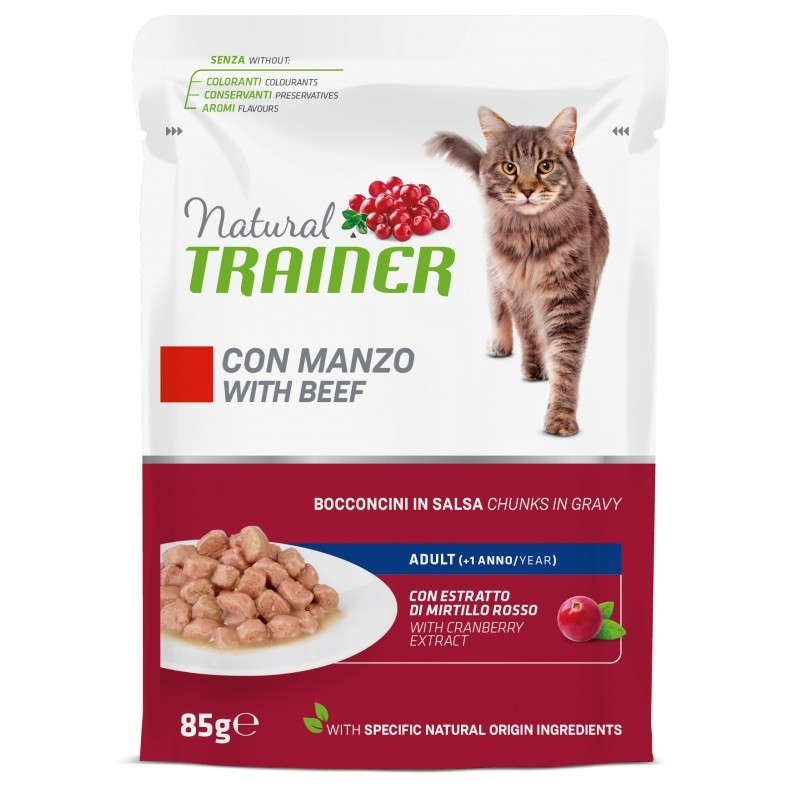TRAINER NATURAL CAT ADULT MANZO 85 GR