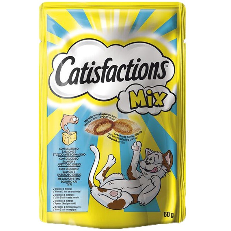 CATISFACTIONS MIX SALMONE E FORMAGGIO 60 GR