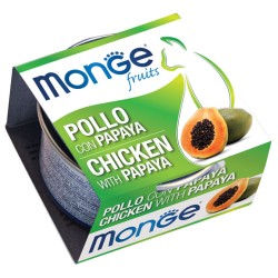 MONGE FRUIT POLLO CON PAPAYA 80 GR